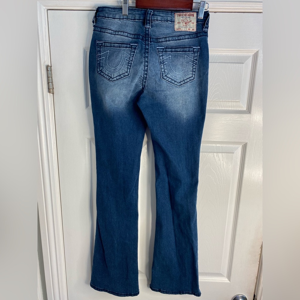 True Religion Becca Mid Rise Women's Boot Cut Jeans - Blue Size 27 Used